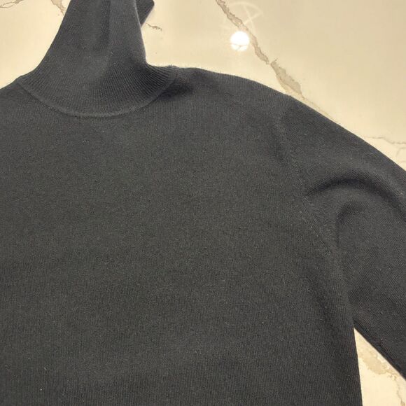 100% Cashmere COUNTRY SHOP | Women’s Black Turtleneck Long Sleeve Sweater Size M - Picture 12 of 16